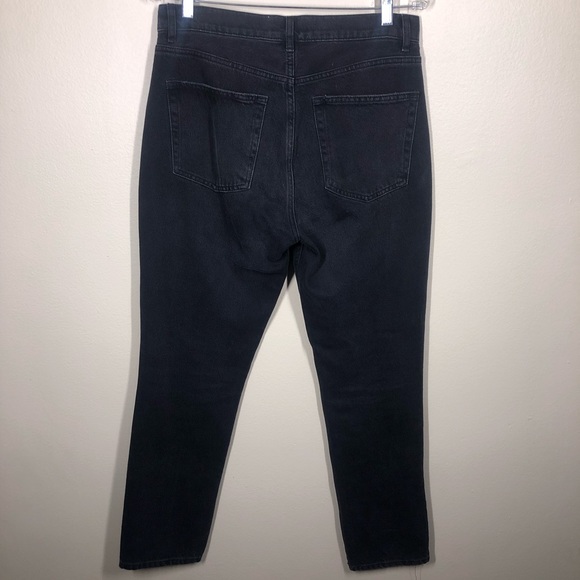 Reformation Julia High Waist Cigarette Jeans In Monterey size 29 Black - Picture 6 of 10